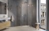 Radaway Essenza Pro Brushed Nickel Ptj kabina pięciokątna 100x100 prawa szczotkowany nikiel 10100000-91-01R/10100300-01-01